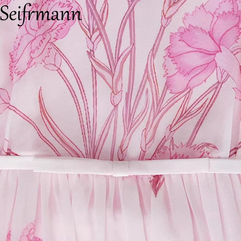 فستان نسائي بتصميم عصري من Seifrmann برقبة دائرية وأكمام طويلة وطباعة أنيقة من الدانتيل-Uo فساتين رومانسية يومية أساسية للعطلات #6