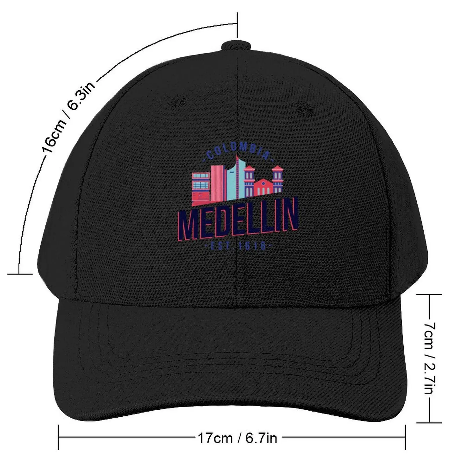 Medellin Colombia Baseball Cap Fishing cap Rugby Women's Hats For The Sun Men's