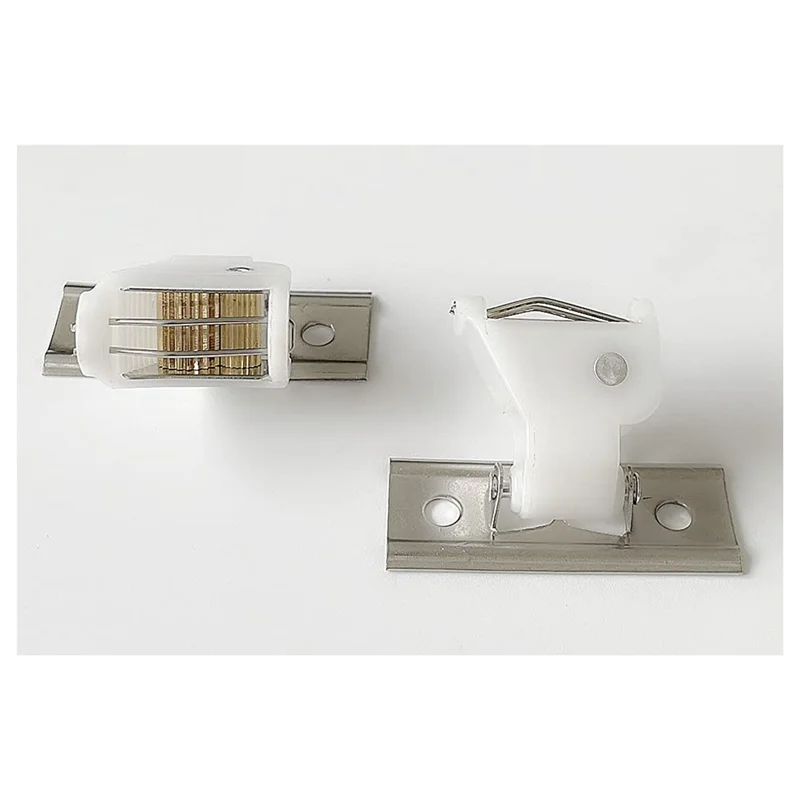 Mecanismo de bloqueio de cabo MAKE-16Pcs bloqueio de cabo branco para 3 linhas tipo giratório plástico branco e suporte de aço inoxidável para persianas romanas