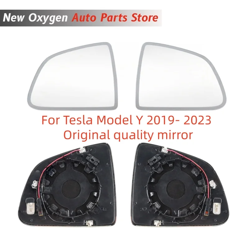 

For Tesla Model Y 2019- 2023 Original quality mirror Car View Mirror Wide Angle Glass Auto Dim Heated 925-3138-001 925-3137-001