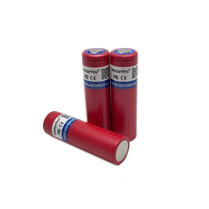 4 ชิ้น/ล็อต MasterFire Sanyo NCR18650GA 3500mAh 3.7V 18650 แบตเตอรี่ลิเธียมแบบชาร์จไฟได้สําหรับของเล่นไฟฉายแบตเตอรี่ 30A Discharge