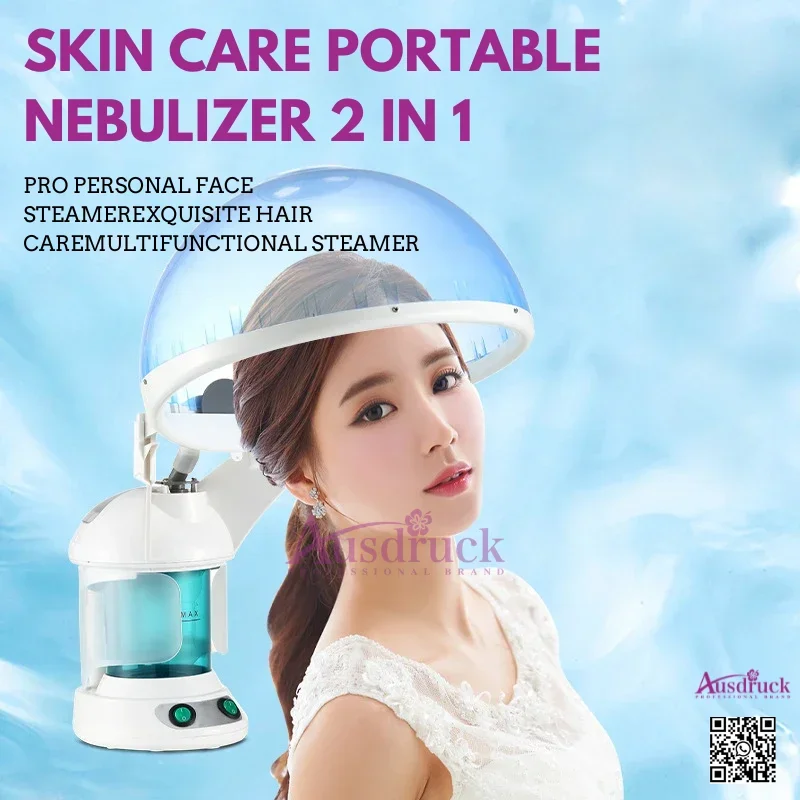 Ultimate Skin Nourishment & Hair Revival Steamer Face Care - Ausdruck Portable Nebulizer, Dual-Purpose Beauty Gadget