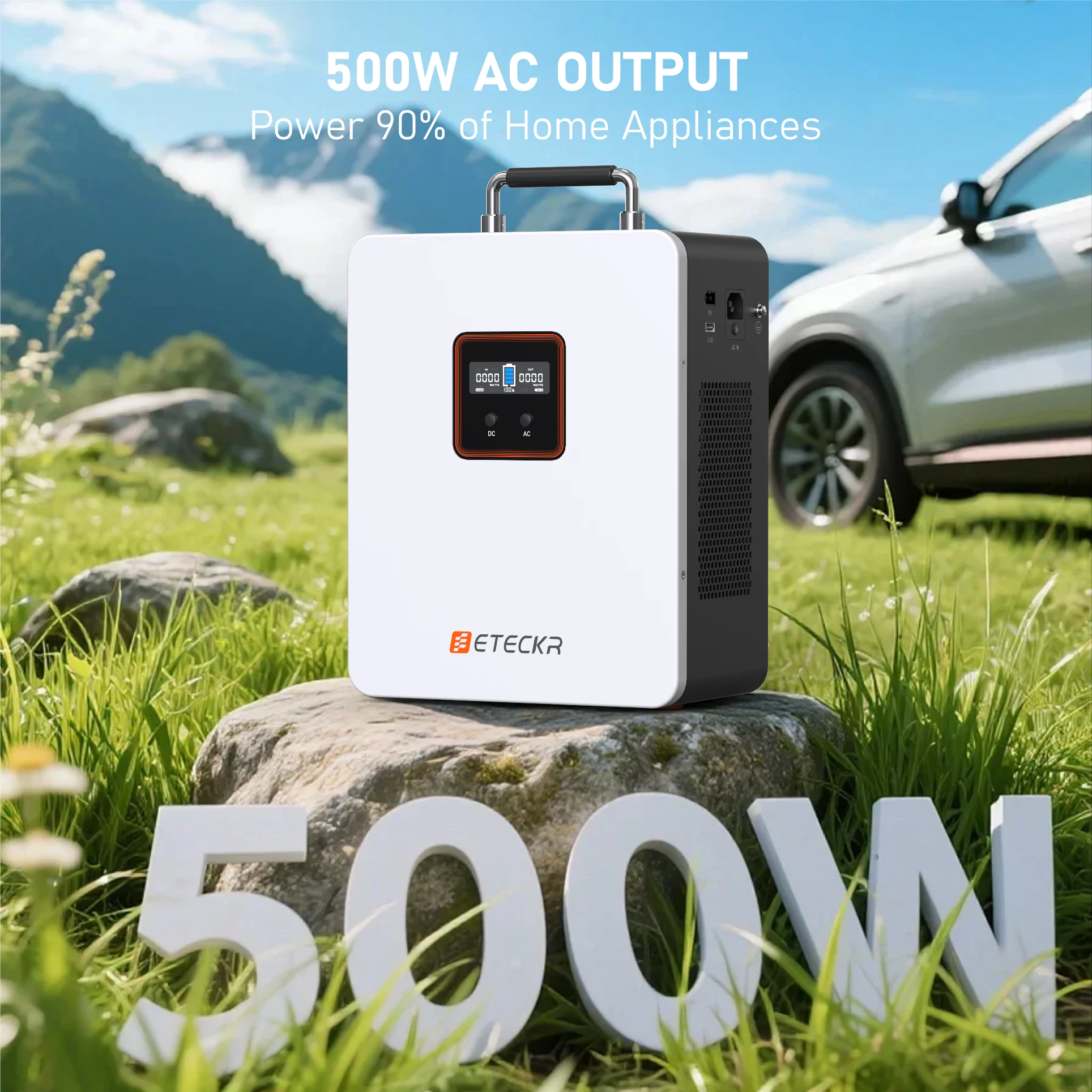 

Portable Power Station 1004.8Wh with LiFePO4 Battery 6000 Cycles USB 10W for Outdoor Home Backup Power