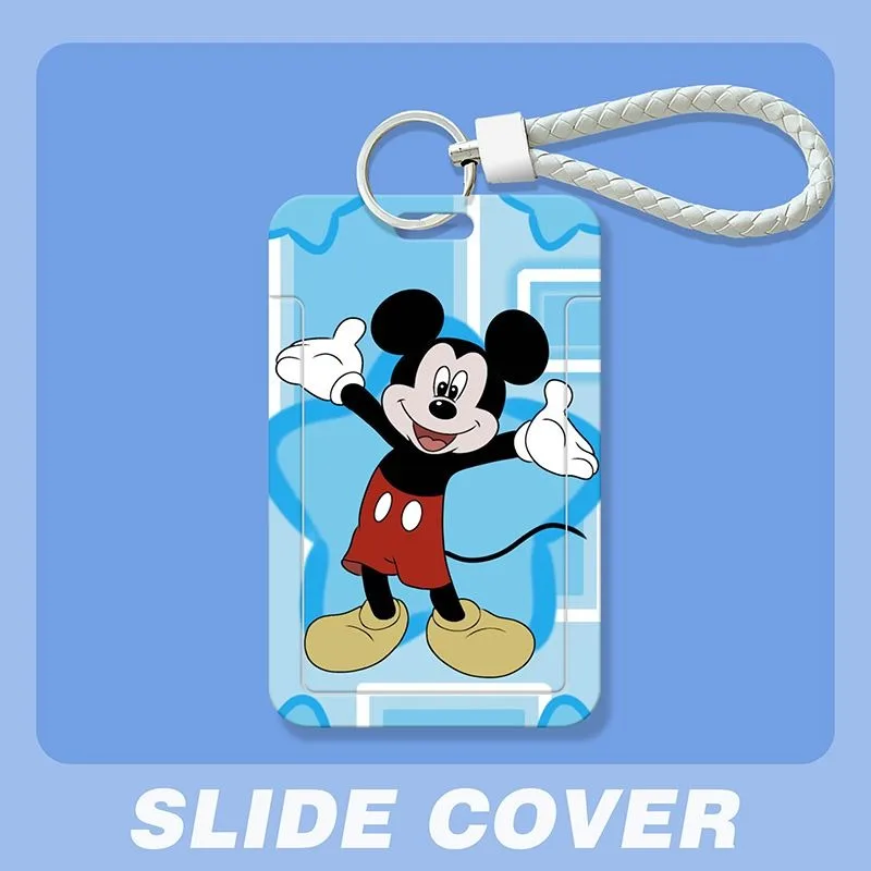 Disney cartoon Mickey and Minnie student slide campus cute Snoopy Stitch meal card bus card ID card fashion protective cover