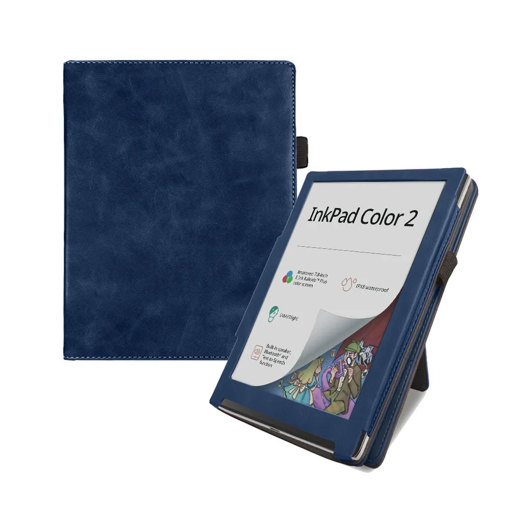 

Case for Pocketbook InkPad Color 2/3 e-book protective case, PB743 magnetic suction, hand support, all inclusive case