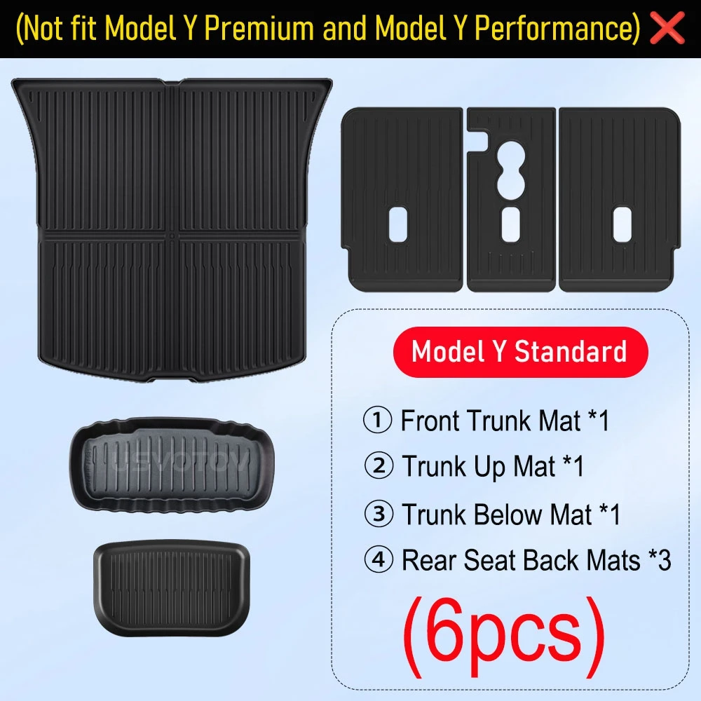 Trunk Mats 6pcs