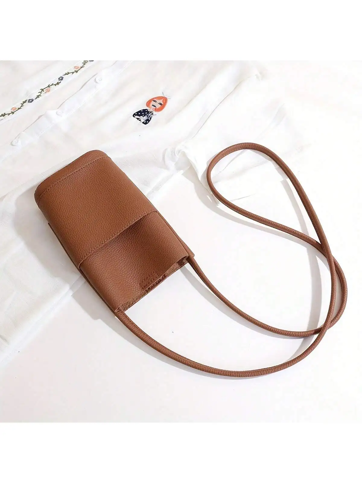 

Stylish Soft Leather Crossbody Bag - High-Grade, Walk-to-Work, One-Shoulder Diagonal Bag with Leather Texture Fabric, Wear-Resis