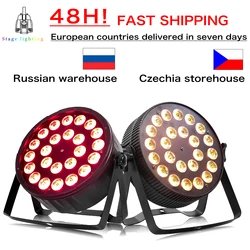 24X12W Rgbw 4 In 1 Led Par Licht Afstandsbediening Vlakke Spotlight Dmx512 Control Party Dj Disco Verlichting Podium Verlichting