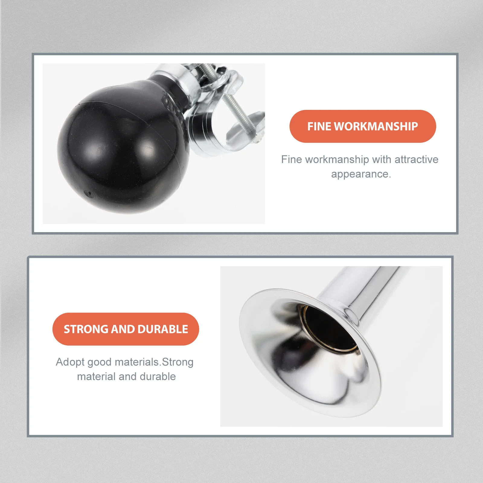 

Universal Bike Bell For Mountain Bike Air Horn Loud Manual Bugle Horn Decorative Safety Accessory For Cycling