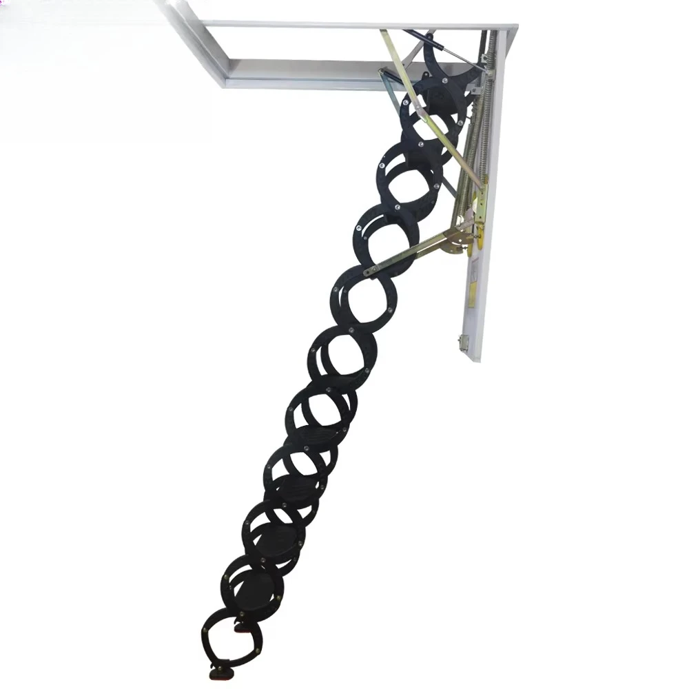 New Design Metal Pull Down Retractable Ceiling Ladder for Attic Access