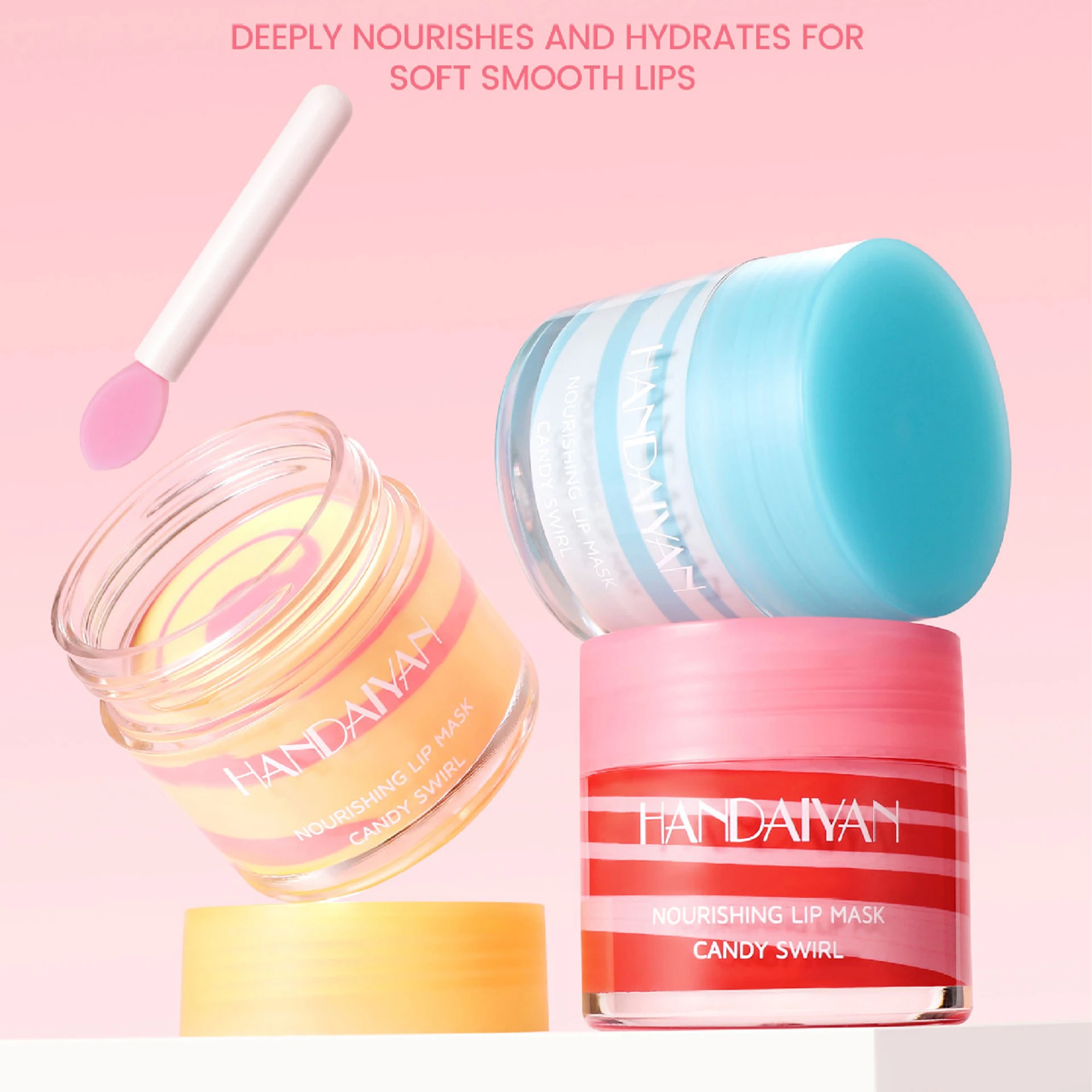 قناع الشفاه بالفواكه، مرطب ومضاد للتشقق