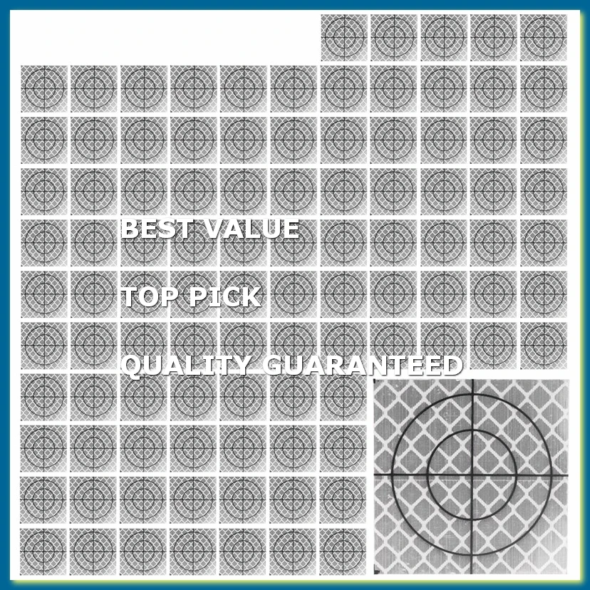 100Pcs Prism Measurement Reflector Sheet Reflective Tape Target Total Station Tunnel Survey 40X40Mm