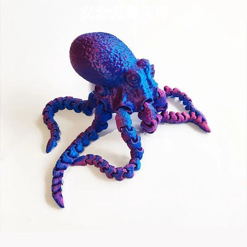 3D Printed Octopus Model Simulation, Creative Hand Gift, Octopus Decoration, Fish Tank Landscaping Jewelry