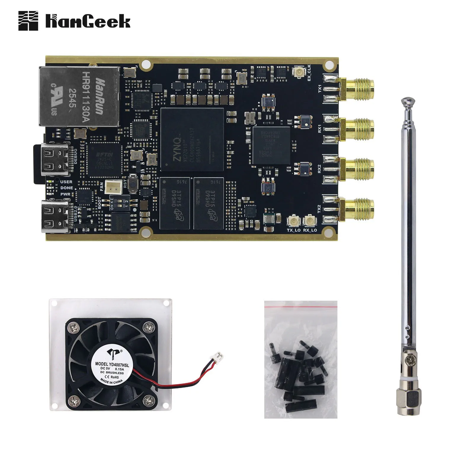 HamGeek New 70MHz-6GHz Zynq7010+AD9363 SDR Software Defined Radio Development Board for Pluto SDR MATLAB