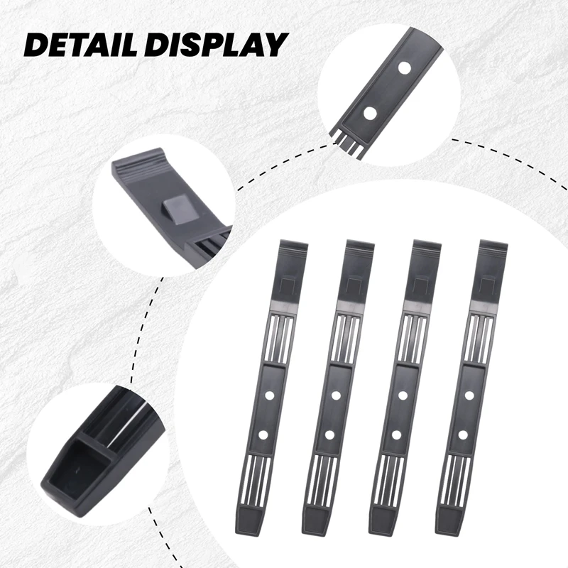2 Pair Hard Drive Rails Chassis Cage Accessories Drive Bay Slider Plastic Rails for 3.5 to 5.25 Hard Drive Tray-DTA9