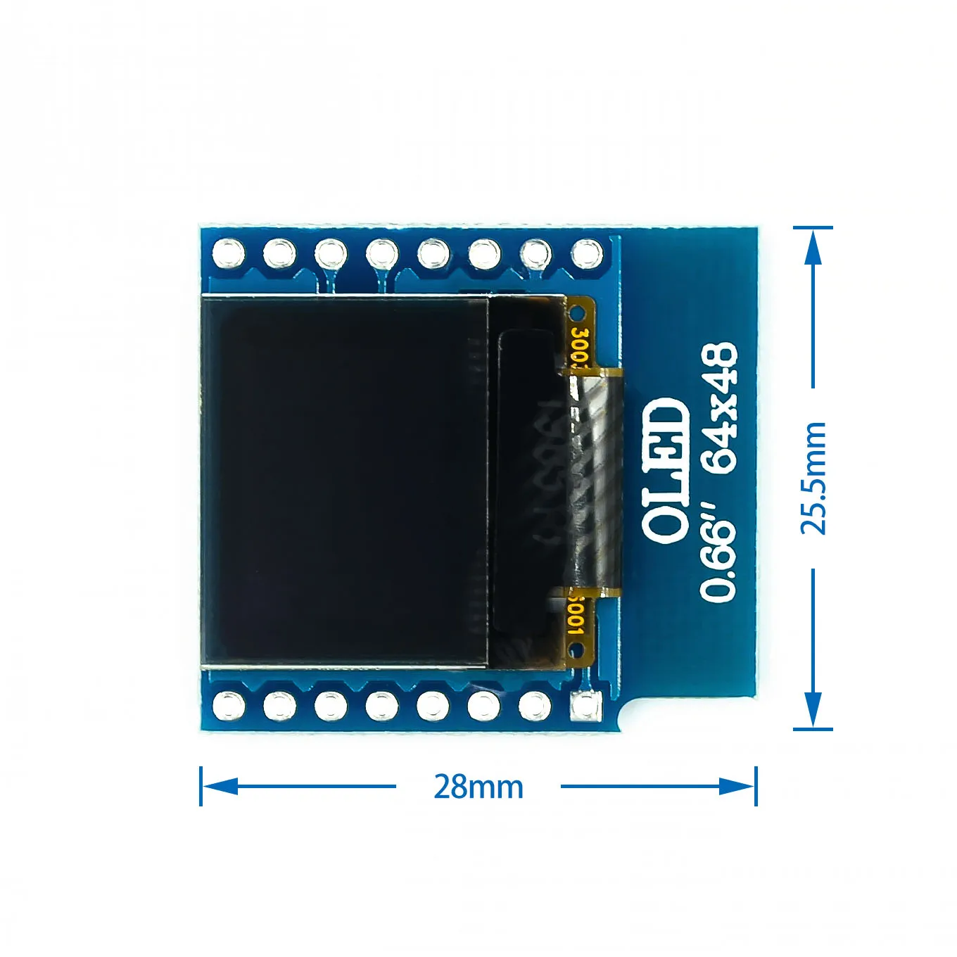 Imagem -03 - Módulo de Exibição Oled para Wemos d1 Mini Arduino Avr Stm32 64x48 Tela Lcd Iic I2c 066 Esp32