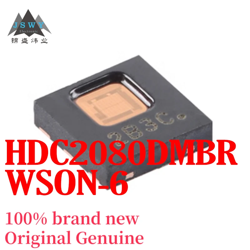 

(5/50 pcs) HDC2080DMBR HDC2080 WSON-6 Digital Humidity and Temperature Sensor IC Chip Brand New In Stock Free Shipping