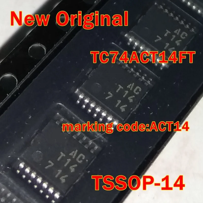 

1Pcs to 100Pcs Tc74Act14Ft Tssop-14 New Original Marking Code: Act14 Hex Schmitt Inverter