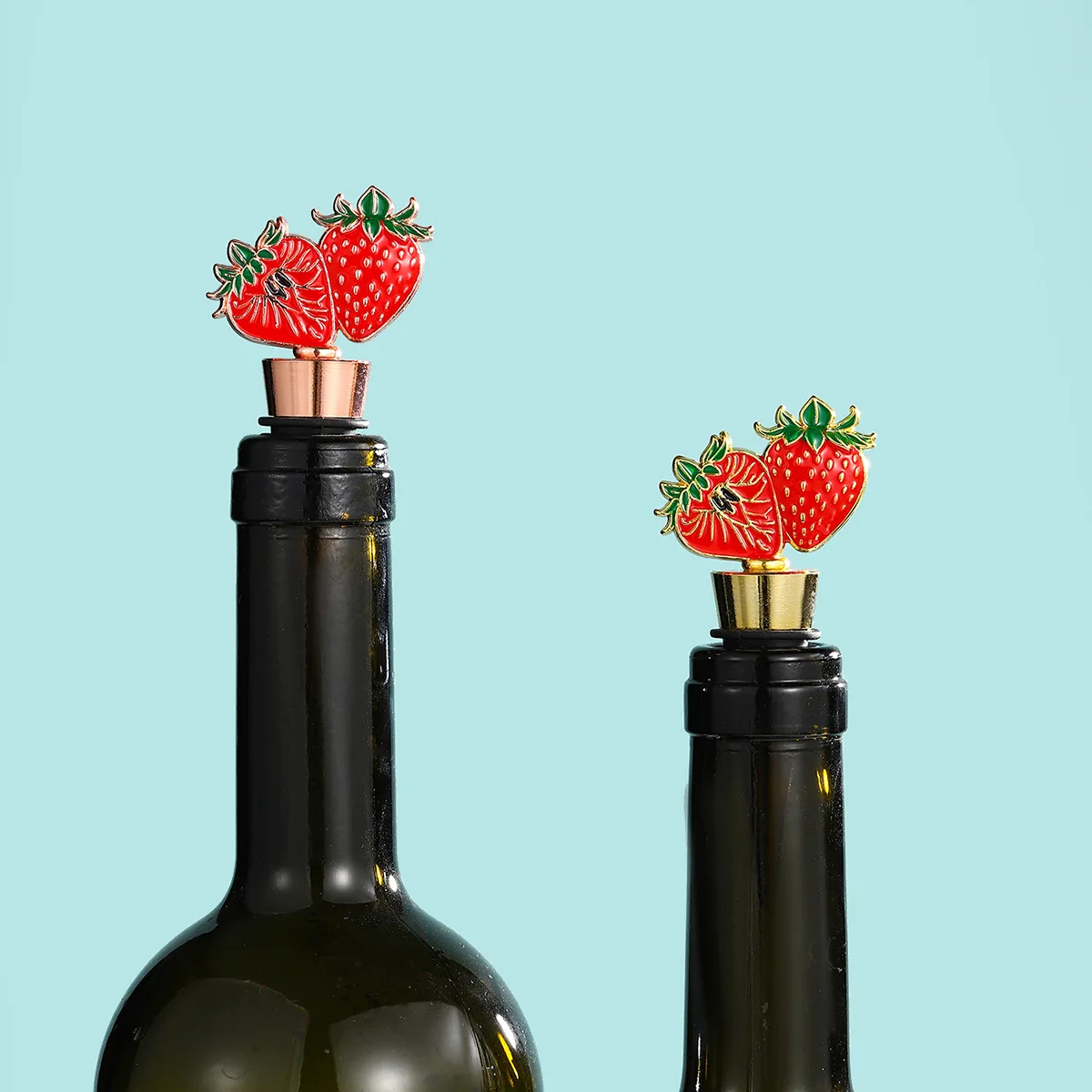 Strawberry  Wine Bottle Stopper