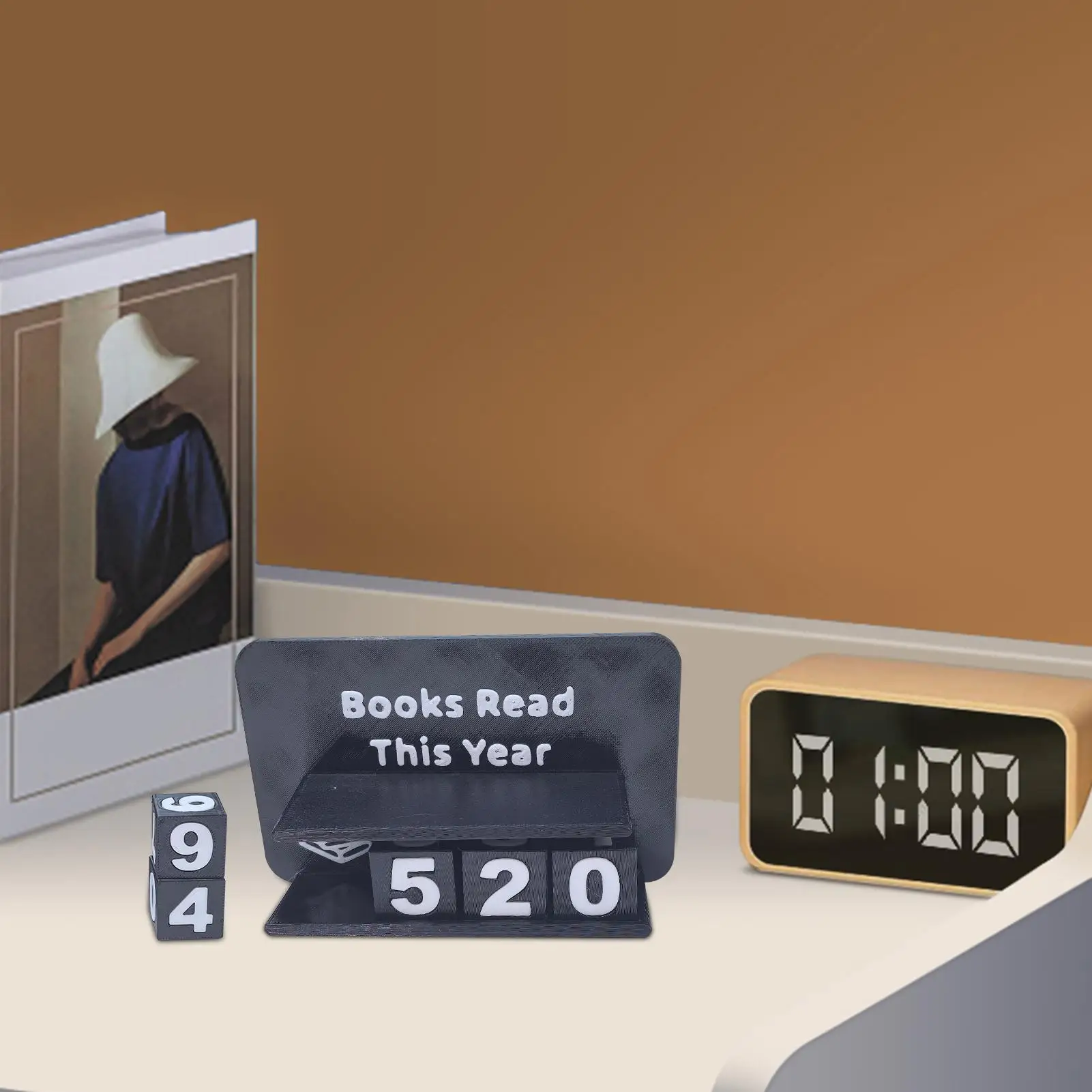 Books Read This Year Counting Ornaments Wear Resist Book Read Tracker Small Book Counter for Teachers Writers Library Lovers