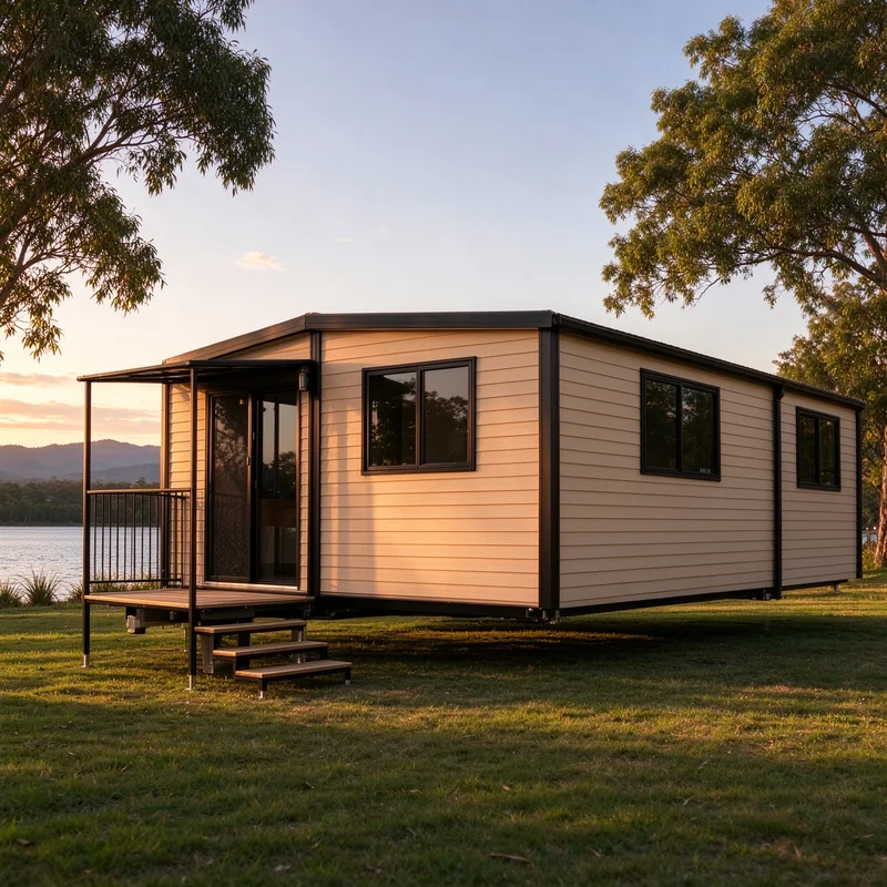 Detachable Modular Cabin Galvanized Steel 40ft Disassemblable Unit for Remote Mining Base Staff Living Prefab Building