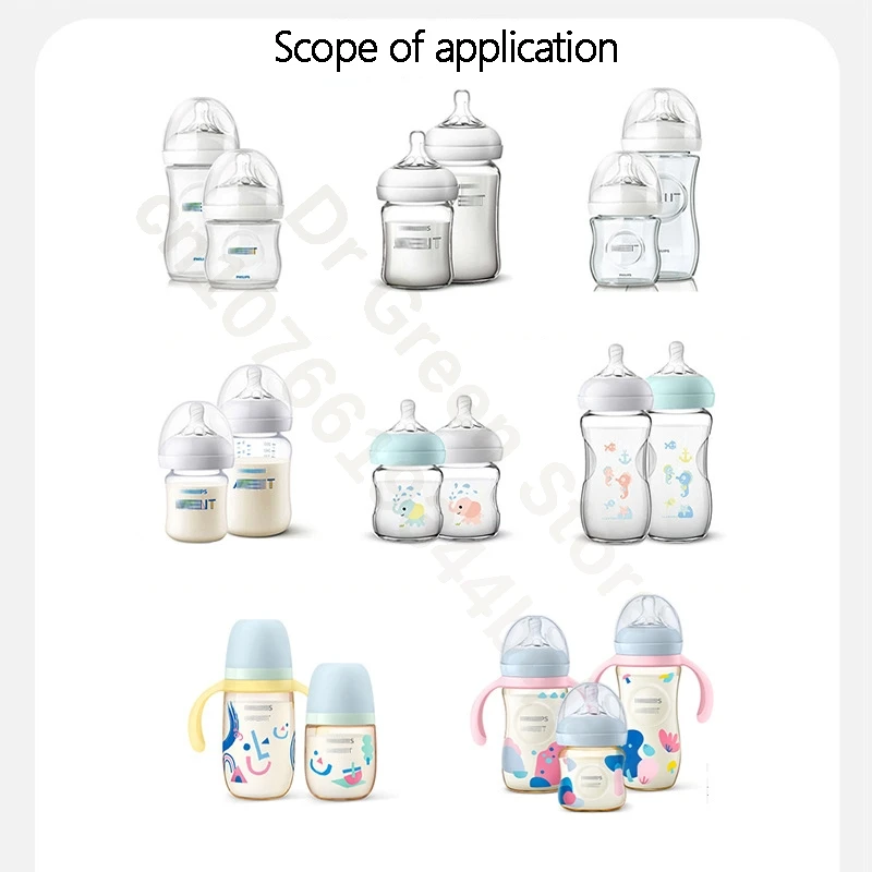 ANPEI Подходит для широкоугольной ручки для бутылок Avent/соски/основы для бутылок/винтовых зубьев-пылезащитной крышки/аксессуаров для бутылок