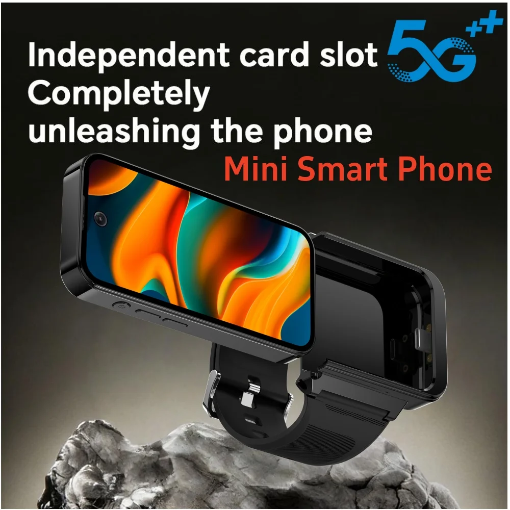 

3.97'' AMOLED 5G LTE Мини-смарт-часы с функцией телефона, двойной камерой 800W, двумя слотами для SIM-карт, GPS, Wi-Fi, Play Store, 256 ГБ ROM