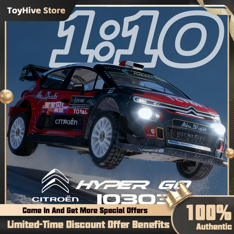 

【In Stock】MJX 10303 Hyper Go 1/10 Rc Car Citroen C3 Endurance Race Simulation Of High-Speed 4wd Drift Car Climbing Car
