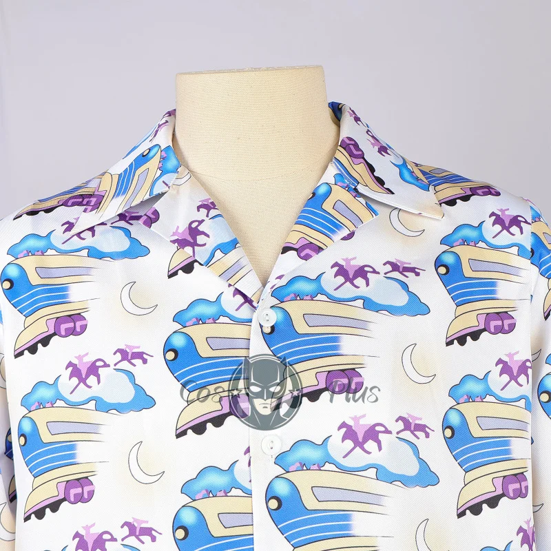 الدكتور إيميت براون تأثيري حلي فيلم الكبار الرجال هاواي يتوهم قميص مطبوع هالوين كرنفال بركة حفلة الشارع الشهير