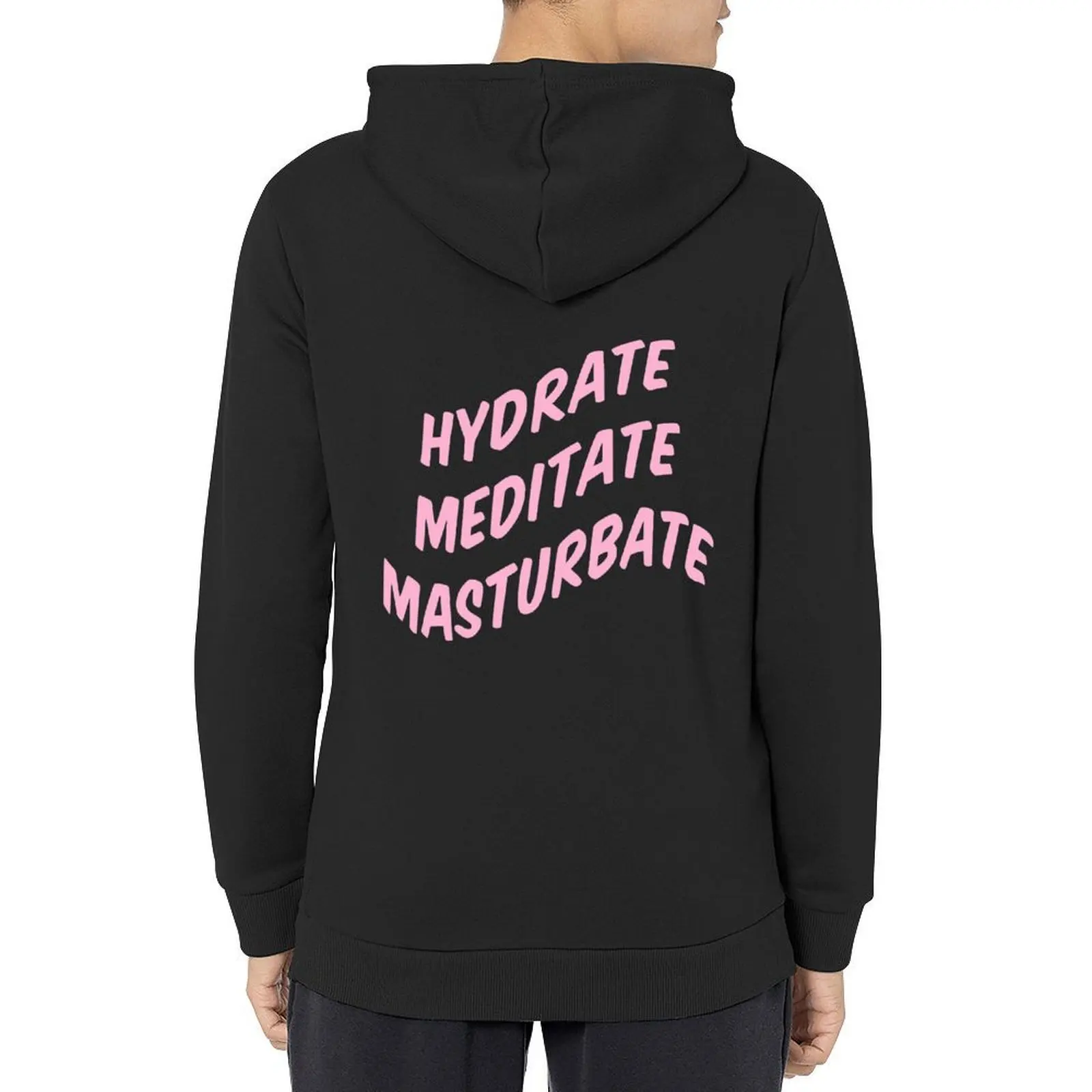 

Hydrate Meditate Masturbate Hoodie anime clothing men's clothing mens designer clothes korean autumn clothes big size hoodie