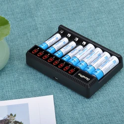 2800mAh AA Batteries and 1100mAh AAA Rechargeable Battery for Alarm Clock, Remote Control, and Toys