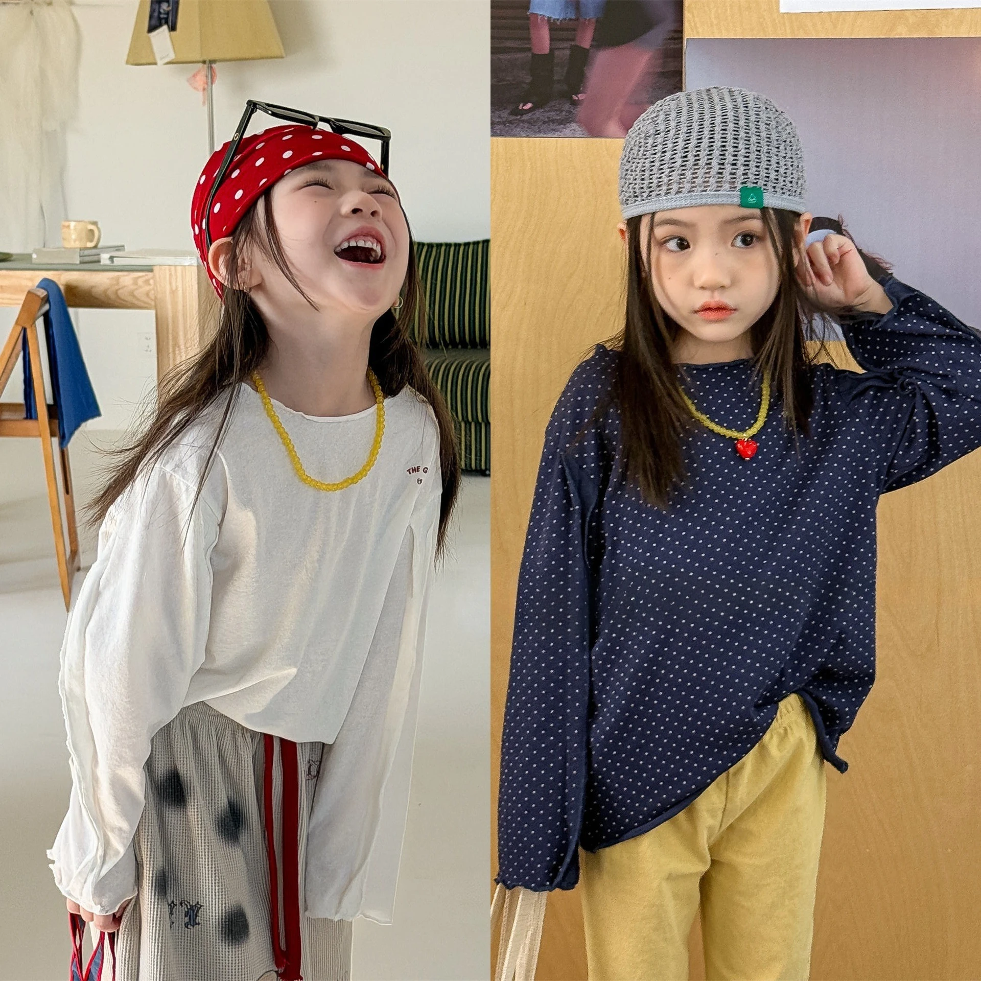 2026 Autumn Kids Japanese Korean Style Long Sleeve Basic Undershirt Boys Girls Spring Autumn Casual T-shirt Daily Tops