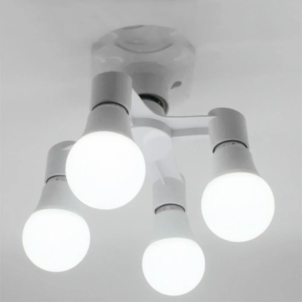 E27 to E27 LED Bulb Lamp Holder 2 in 1/3 in 1/4 in 1/5 in 1 E27 Base Socket Splitter LED Lamp Socket Light Bulb Adapter Holder image 4
