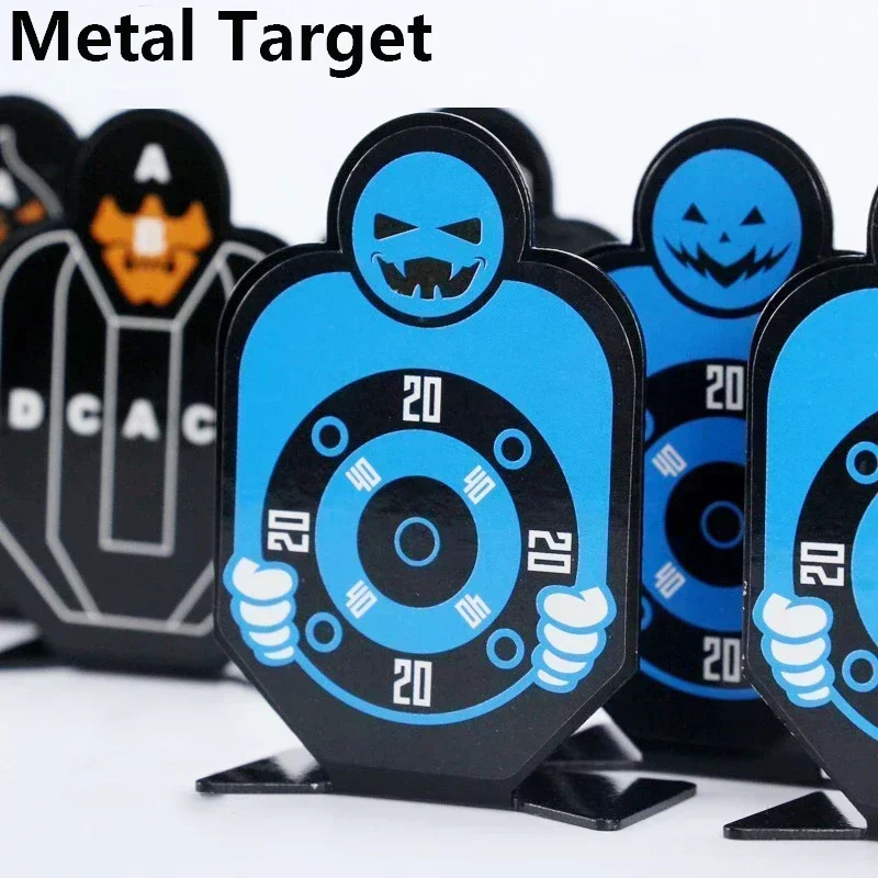 BSlingshot الفولاذ المقاوم للصدأ الهدف رصاصة طرية بندقية الهدف اطلاق النار ممارسة المعادن الحديد لعبة الأهداف مقلاع الملحقات