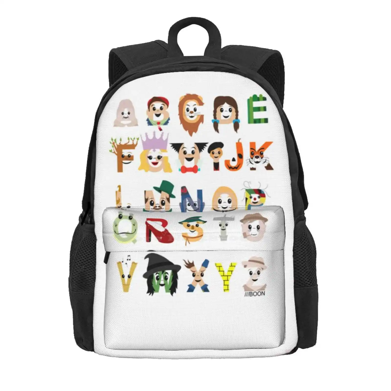 Oz-Abet (An Oz Alphabet) Hot Sale Schoolbag Backpack Fashion Bags Alphabet Dorothy Cowardly Lion Tin Woodsman Scarecrow Wicked