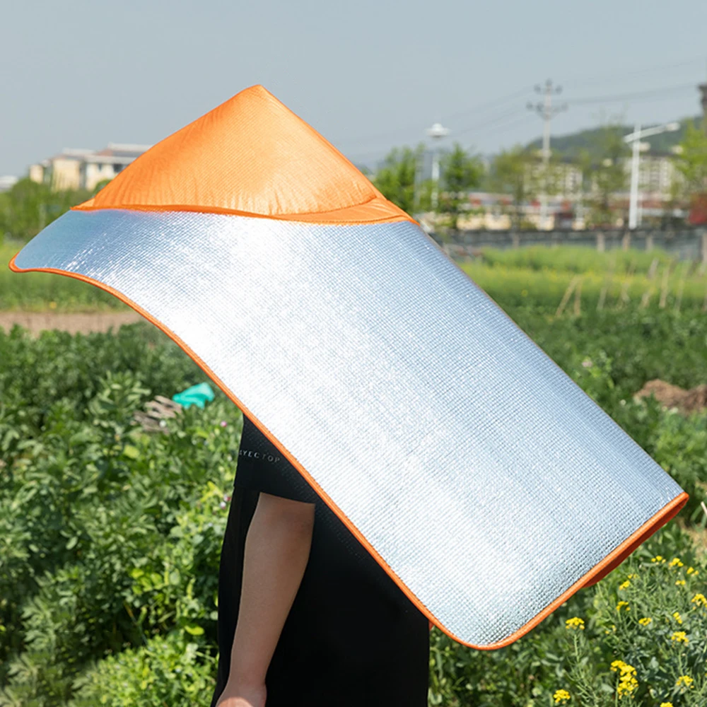 Cloak thi Wärmeisolierende Sonnenhüte Cloak thi Extra großer Arbeitshut für die Landwirtschaft, Sonnen- und UV-Regenbeständige Sonnenblende, Unisex