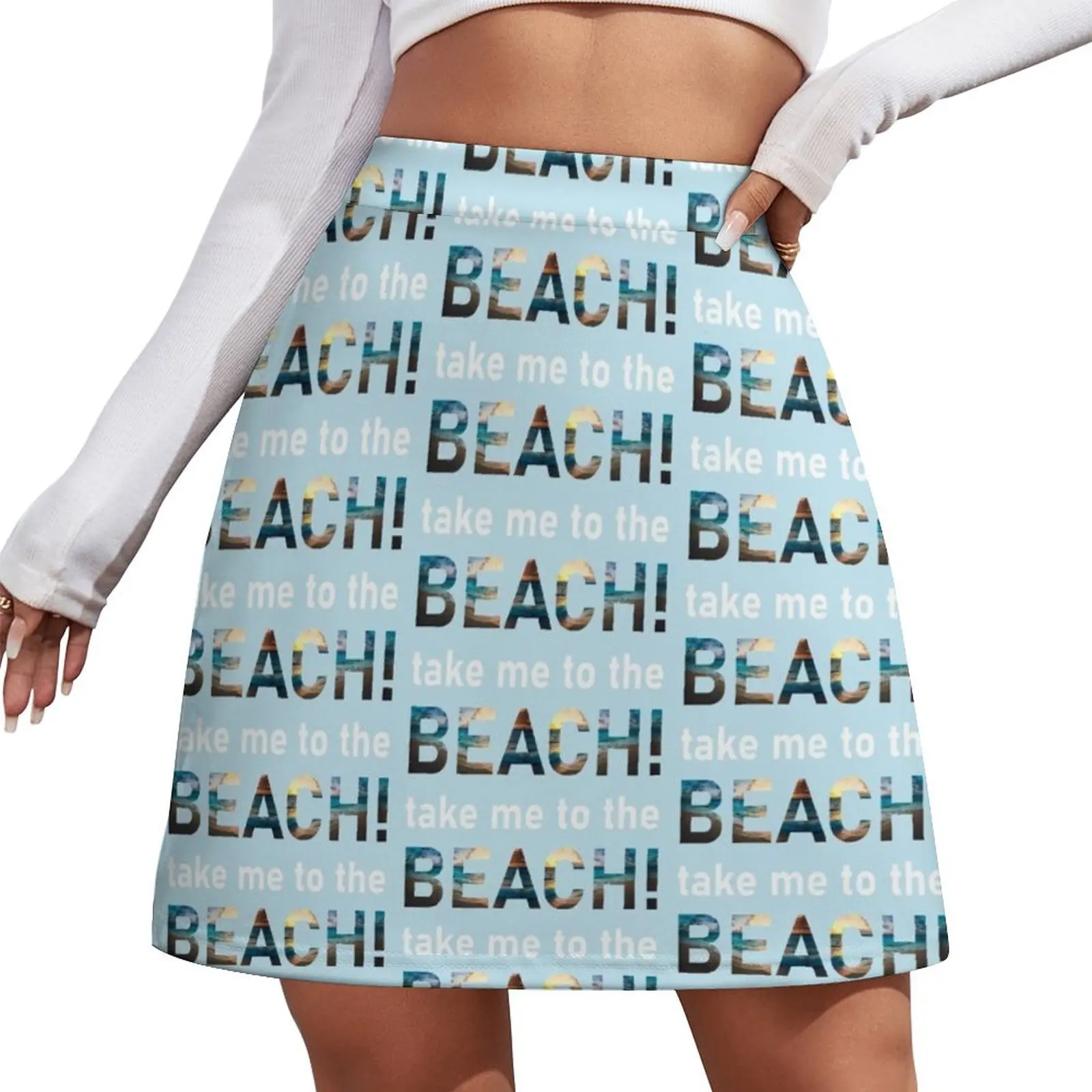

Take Me To The Beach Mini Skirt womens clothing Women skirts new in external clothes