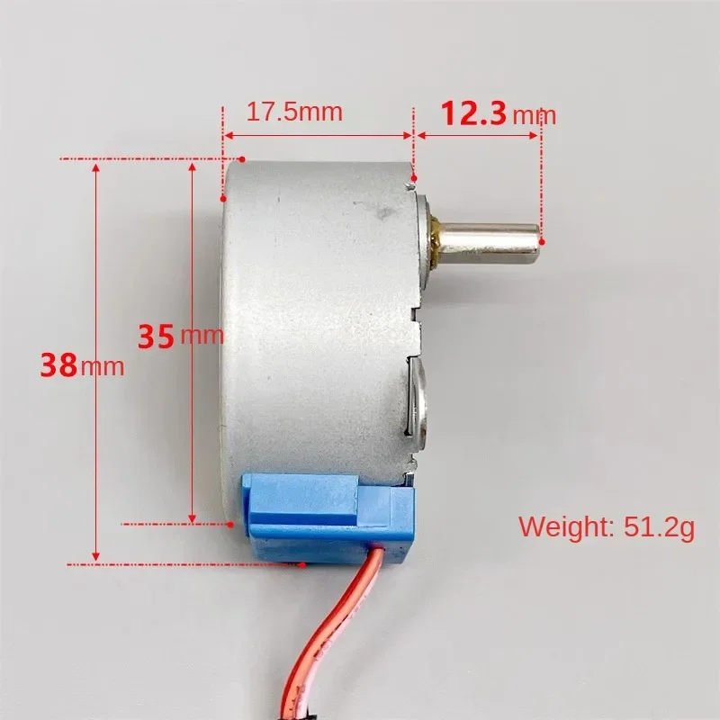 New 35BYJ46 Stepper Reduction Motor DC 12V Four Phase Five Wire Air Conditioning Fan Left and Right Swinging Head Motor