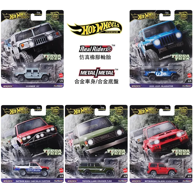 

Hot Wheels 1:64 Car Culture Terra Trek 5 Cars Set Jeep Hummer Toyota Diecast Vehicle Model Cars Toys Fpy86 Toys Gifts In Stock