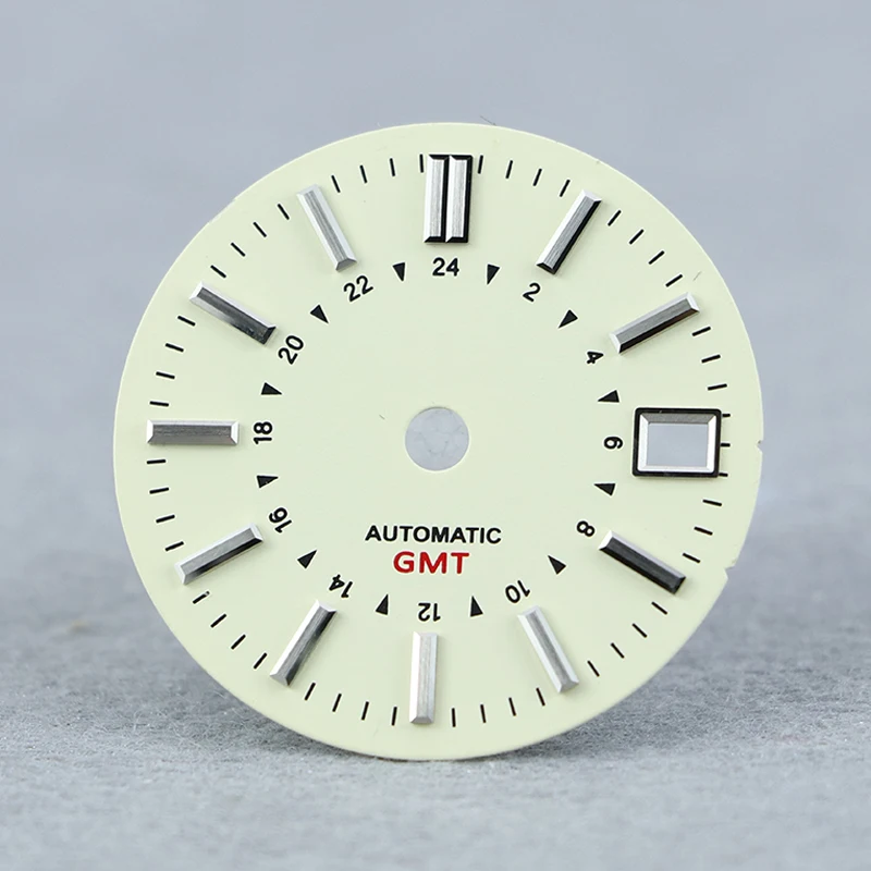

High quality 28.5mm dial GS MOD refraction dial NH34 dial AUTOMATIC GMT No Logo