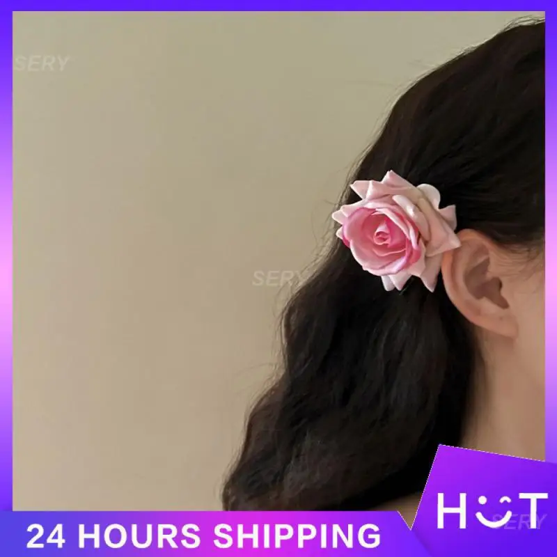 Cartoon Hairpin Perfect Durable Rose Hairpin Exquisite Hair Accessories Fit Wear-resistant Hairpin Cute Hairpin Lovely