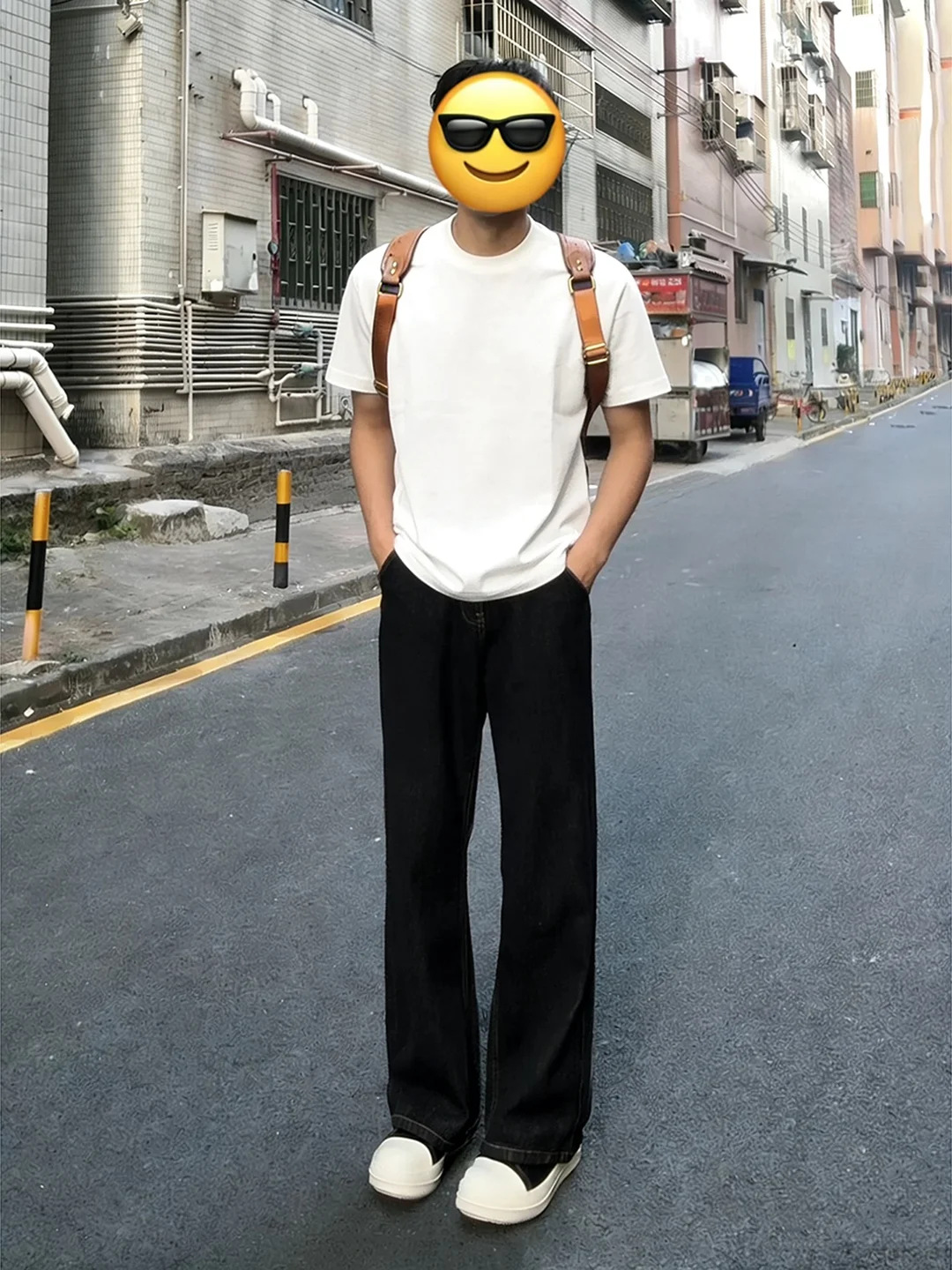 

American High Street Original Jeans Men's Bla Slimming Pants mid Waist Straight Leg Micro Flared Casual Jeans for Youth