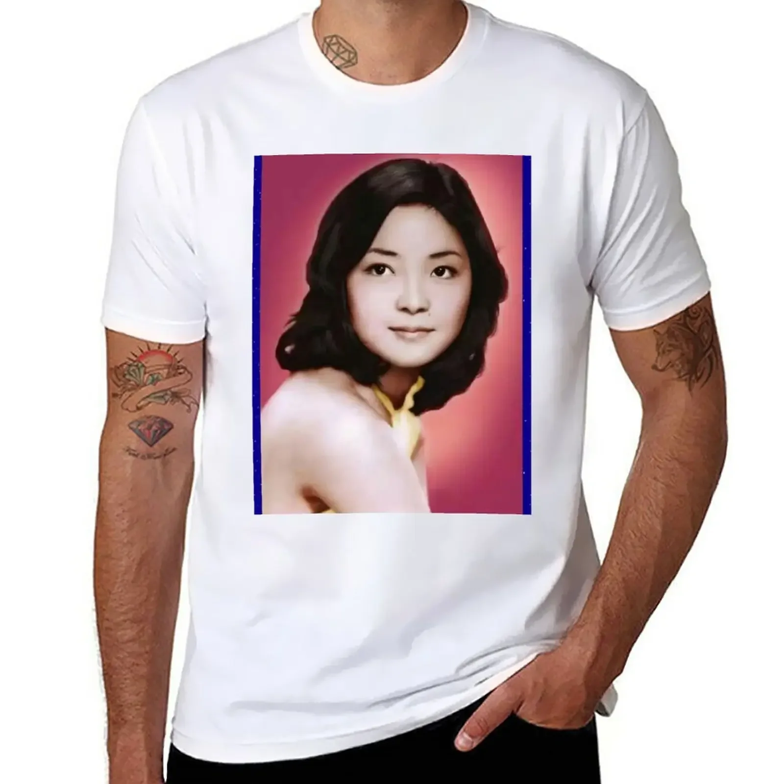 Teresa Teng T-Shirt new edition summer top customs design your own mens graphic t-shirts anime