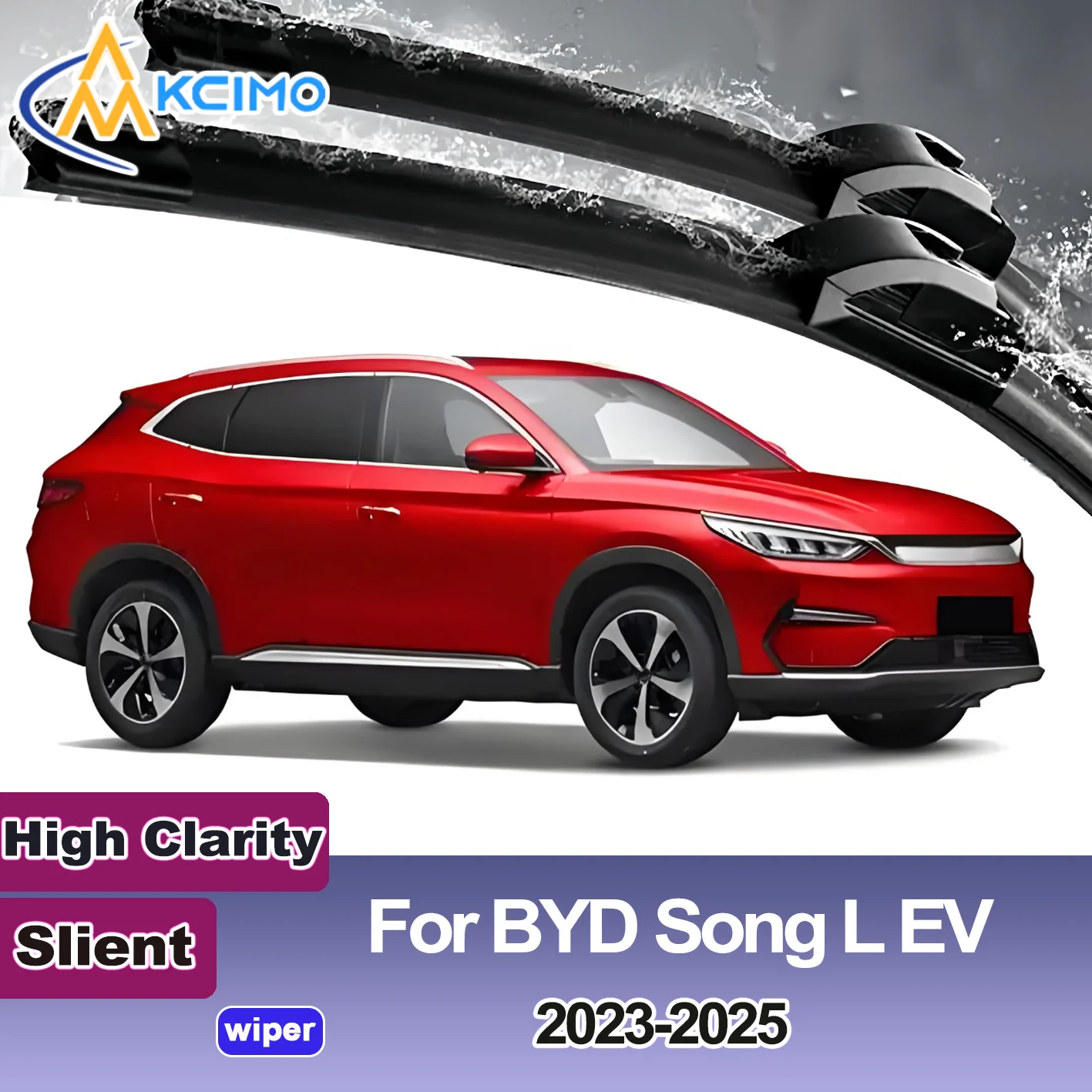 

KCIMO 2PCS New Front Windshield Wiper Blade for BYD BYD Song L EV 2023-2025 Front Windshield Auto Wipers Blade Accessories 2025