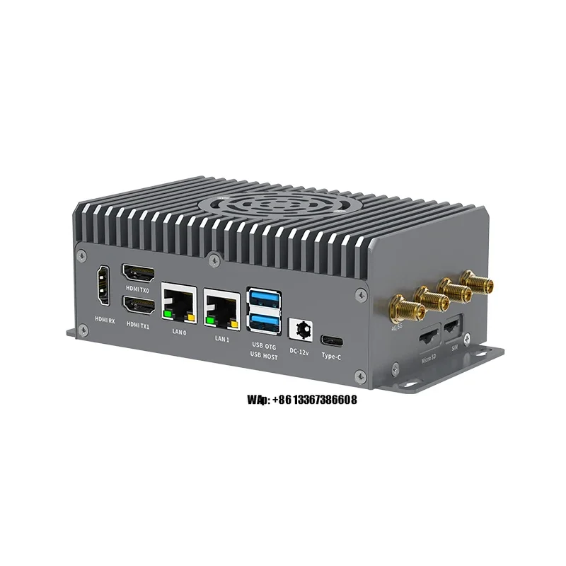 RS232 With Algorithm ai powered tech RK3588 AI Edge Computing Box Industrial Mini PC