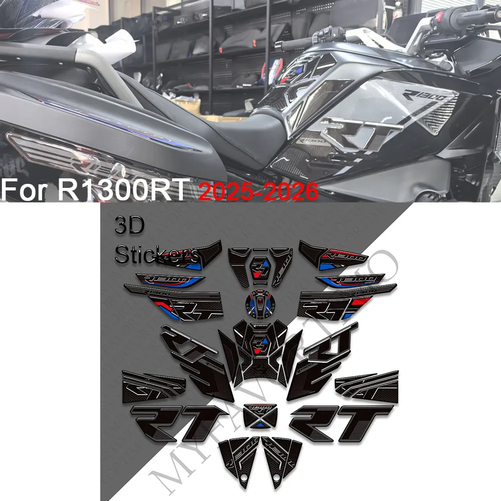 For R1300RT TankPad Tank Pad Cap Front Mudguard Fender Handguards Hand guard Protector Stickers moto Decals R1300 RT 2025 2026