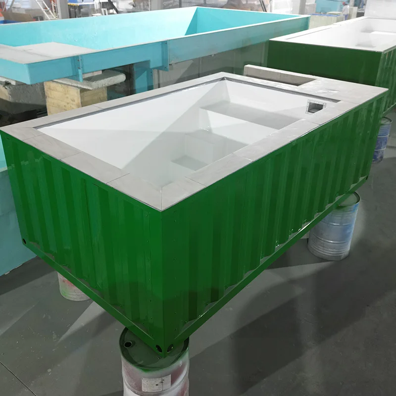 Popular 20ft 30ft 40ft Customized Color Family Swimming Pool Container Designs for Backyard House Enhancement