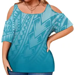 Samoan Hot Sale Refined Super Cheap Polynesian Tribal Clothing Streetwear Fit Women Samoan Puletasi Two Pieces