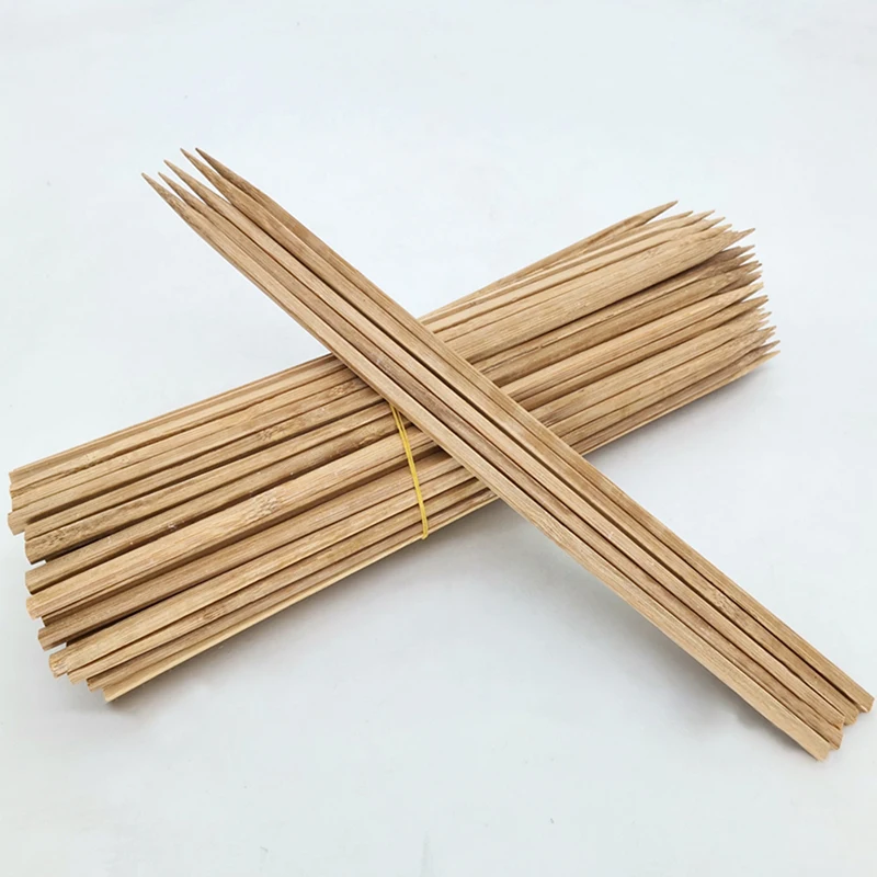 50pcs 30cm Single Pointed Head Wooden Swab Make-up Stick for Cleaning Cosmetic Tool Making Wood Diy Crafts Supplies