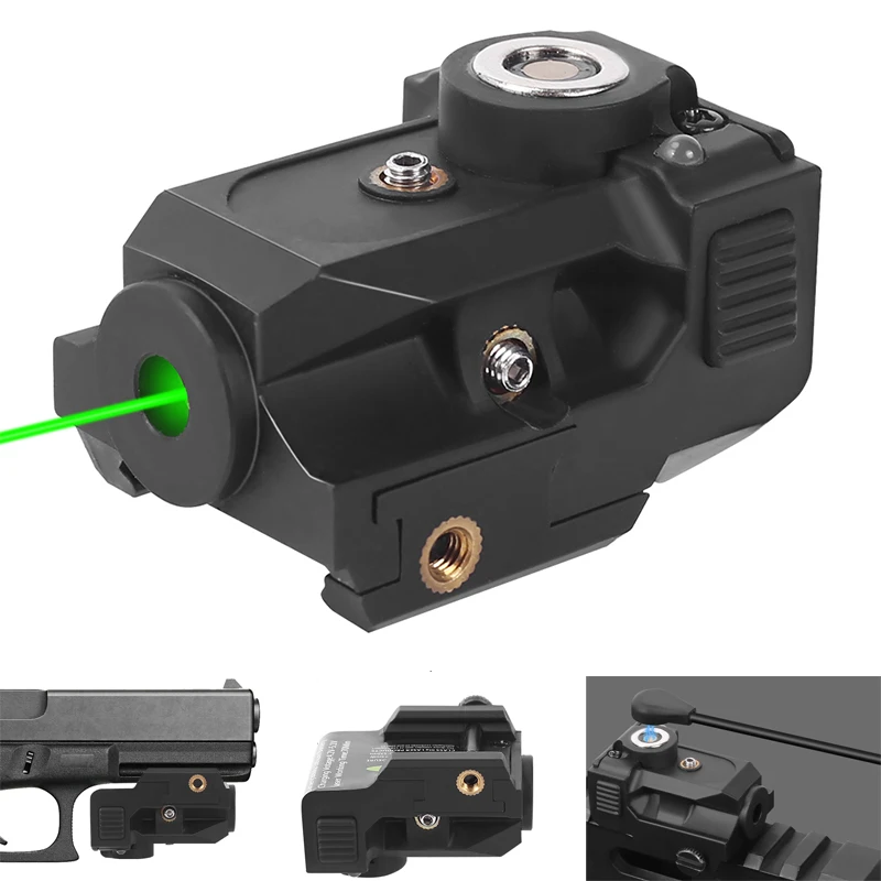 Mini Compact Laser Sight for Pistol Airsoft Rifle Sights 20mm Rail Red/Green Dot Laser Pointer Hunting Shooting Accessories